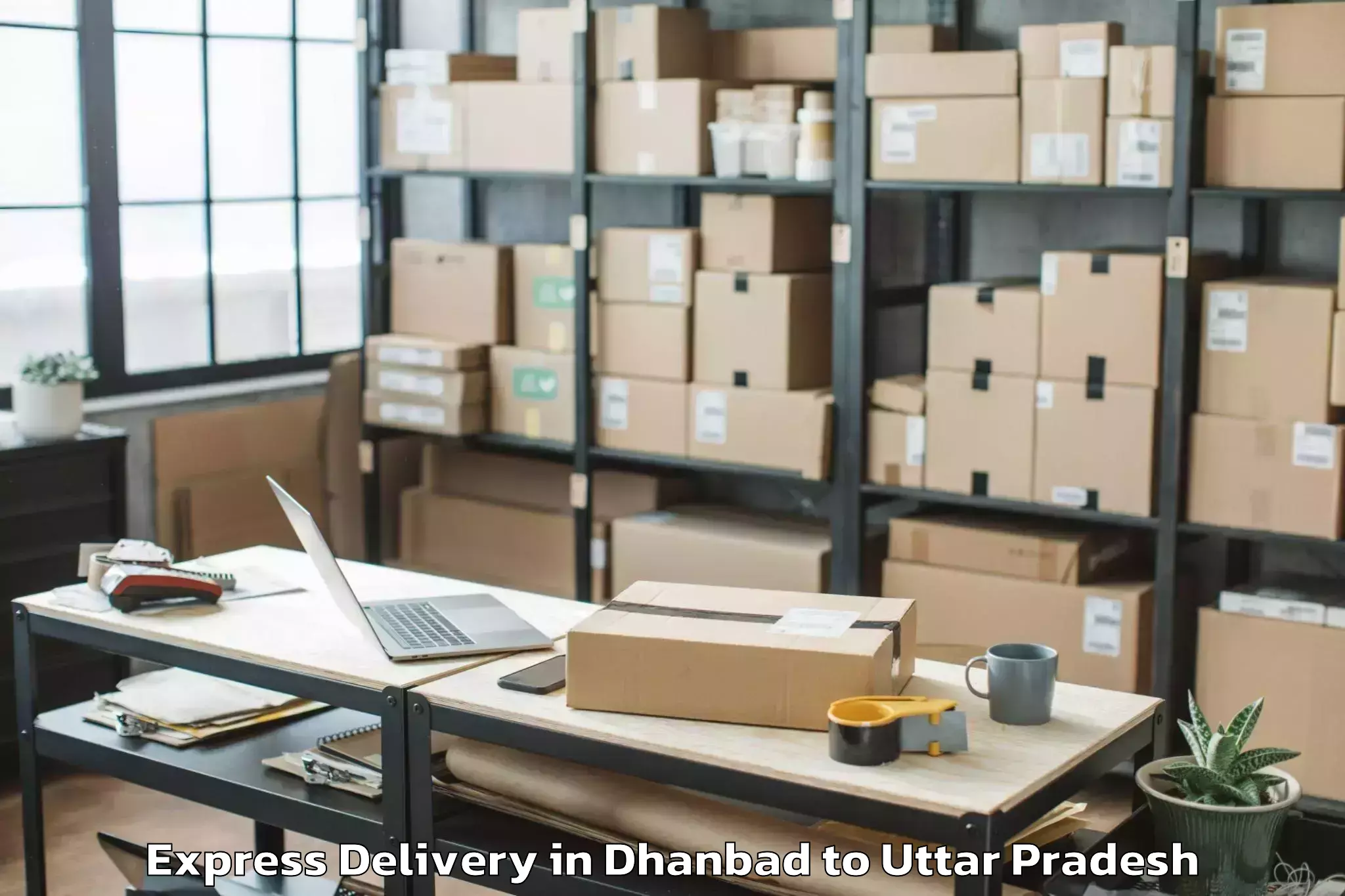 Book Dhanbad to Monad University Hapur Express Delivery